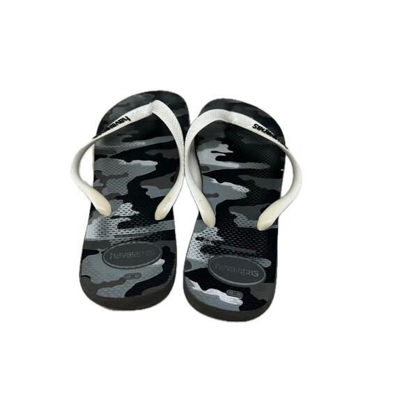 Havalanas Black White Flip Flop Sandals Men's Size 11 - Picture 2 of 4